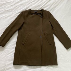 Dark Olive Theory Blazer Coat